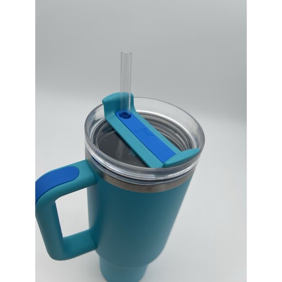 Stanley The Quencher H2.0 Flowstate Tumbler 40 oz - Pool Blue Aqua Turquoise - Picture 3 of 6